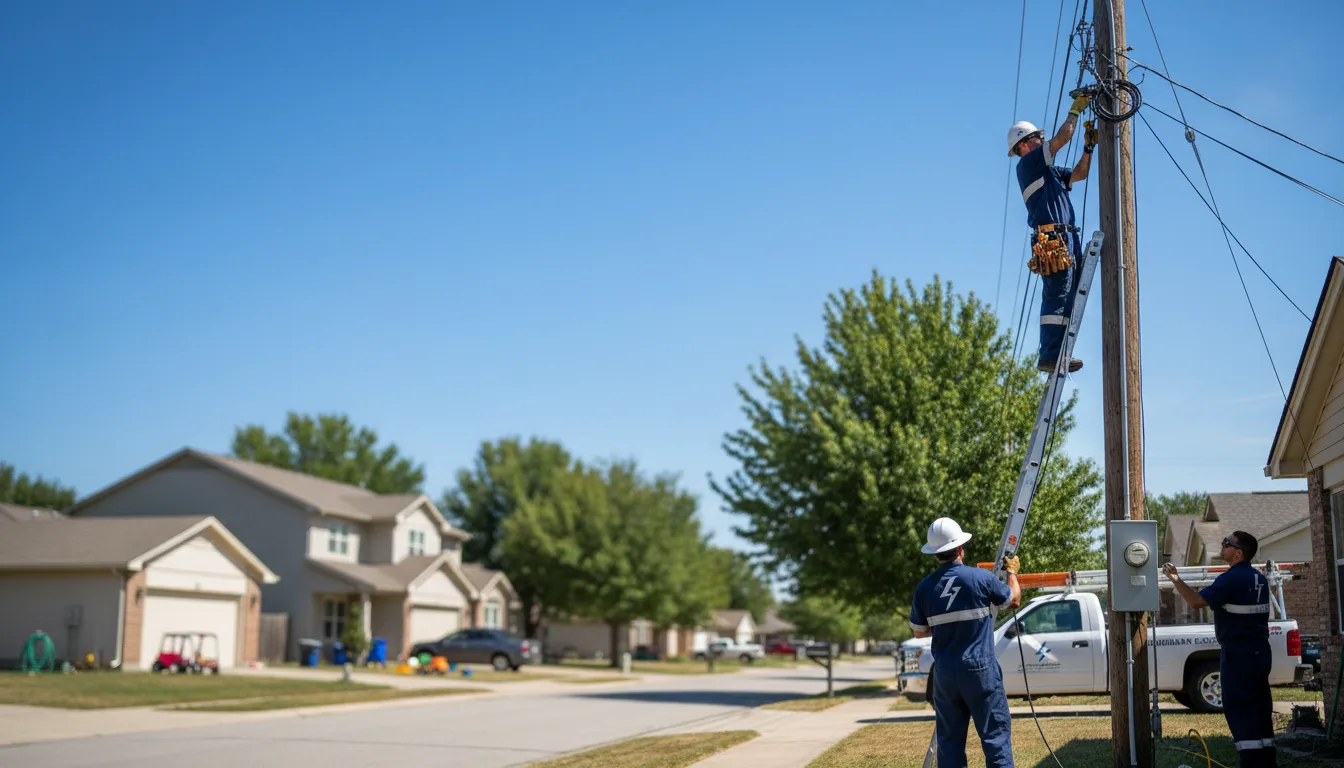 Residential electrician providing installation services in Berger, MO